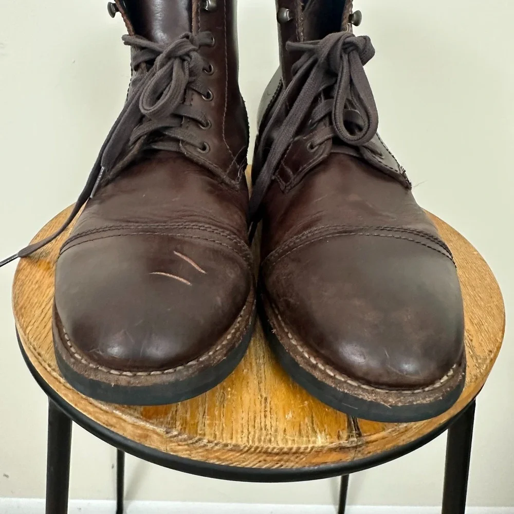 Thursday Boot Company Everyday Mens US 11.5 Captain Boots Brown Leather Ankle